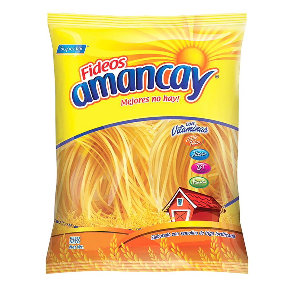 Fideos cabello de angel Amancay 400 g Inicio