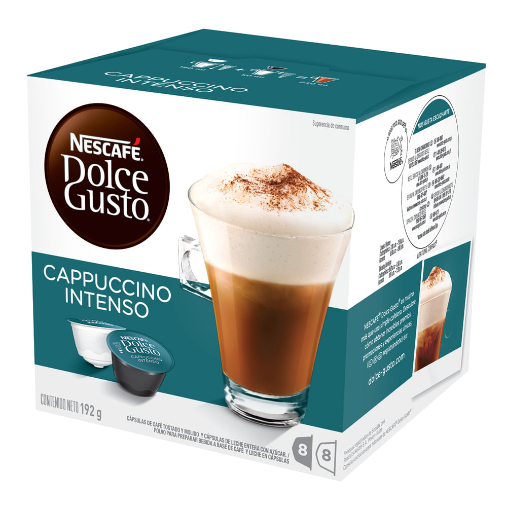 Capsulas Nescafé Dolce Gusto Cappuccino Intenso 192 g X16