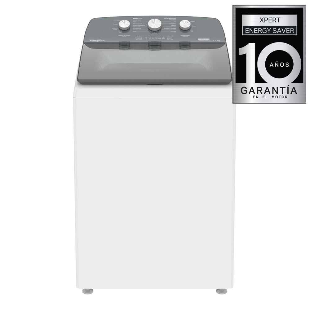 lavadora carga superior whirlpool 17 kg blanco
