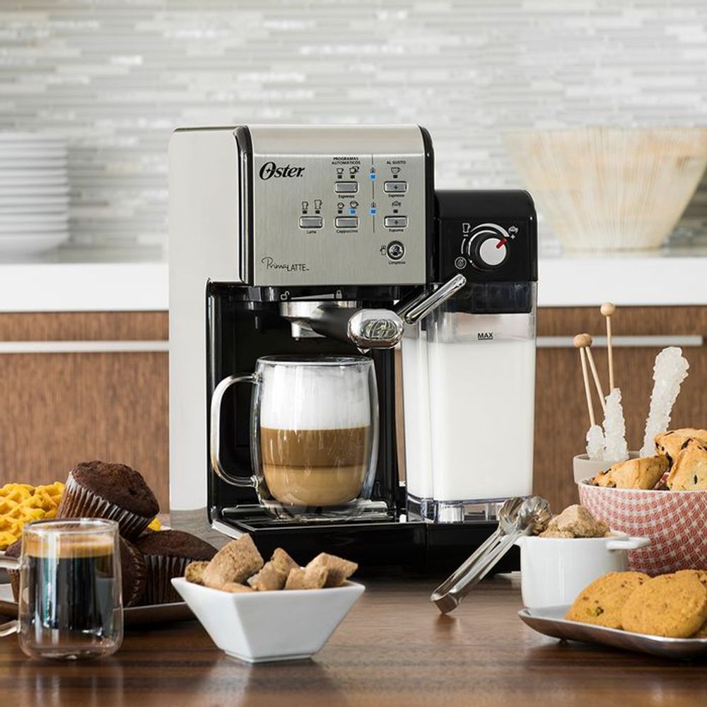 Cafetera Automática Primalatte plata Oster - Inicio