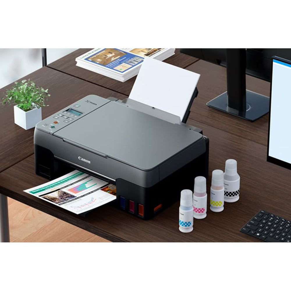 Impresora multifunción pixma tinta continua G3160 azul Canon - Inicio