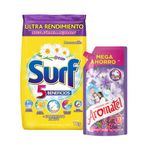 Detergente-Surf-1-Kg-Manzanilla---Suavizante-Aromatel-Doypack-550ml-Lavanda-Mora