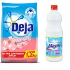 Detergente-Deja-1.2-Kg-Brisa-De-Primavera-Gratis-Cloro-Mayik-1L