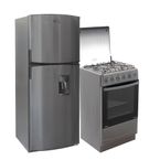Combo-Cocina-a-gas-4-Quemadores-Ecoline---Refrigeradora-No-Frost-220L-Ecoline