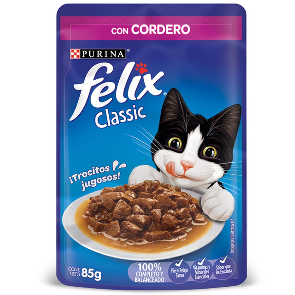 Alimento-Humedo-para-gato-Felix-85-G-Cordero
